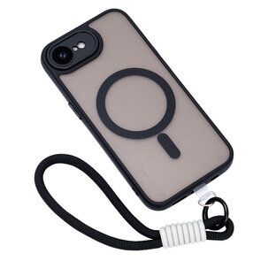 iPhone 16e - Magsafe Matte Armor &amp; Koord - Zwart