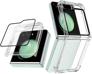 Samsung Z Flip 5 - Anti Shock - Transparant - Ingebouwd Screenprotector