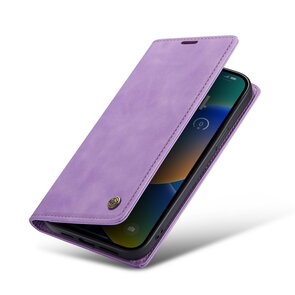 iPhone 16e - Book Case - Bright Lila