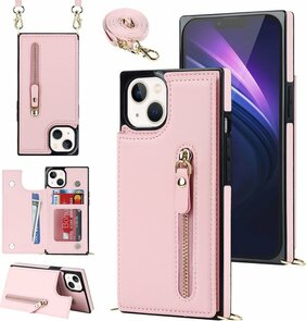 iPhone 15 Plus Roze - Back Cover met Koord