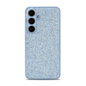 Samsung Galaxy S25 - Blauw - Diamant Glitter Back Cover