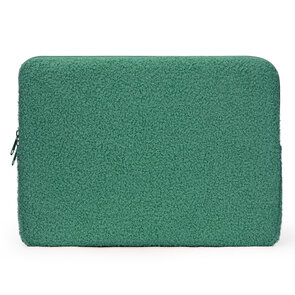 Teddy Sleeve Bag - Laptophoes &amp; Tablet 13 inch - Groen
