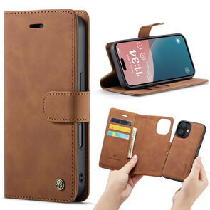iPhone 16 - Sienna Brown - 2 in 1 Book Case