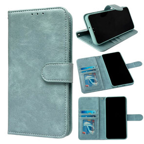 iPhone 16 - Book Case - Licht Blauw