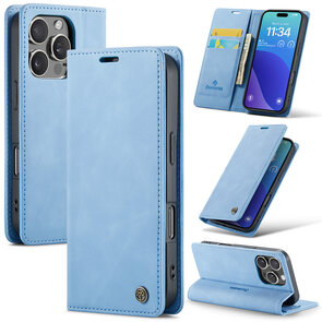 iPhone 16 Pro - Sky Blue - Book Case