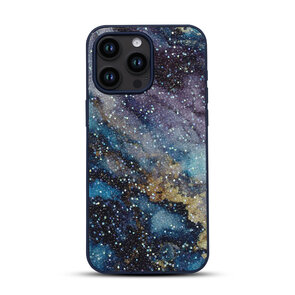 iPhone 14 Pro - Diamant Marmer Glitter - Blauw