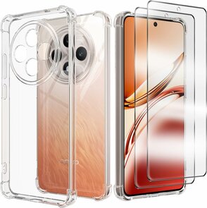 Reno 12F - Anti Shock &amp; 2x Glas - Transparant