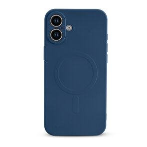 iPhone 16 - Blauw - Camera Siliconen MagSafe Back Cover