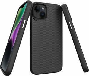 iPhone 15 Plus Zwart - Anti Slip Matte Armor