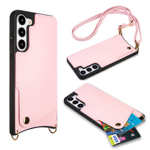 Samsung S23 Plus Roze - Back Cover met Bandje