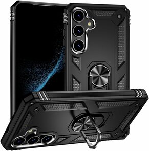Samsung S24 Zwart - Armor met Kickstand Ring