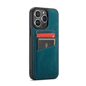 iPhone 14 Pro Max - Back Cover met Kaarthouder - Emerald Green