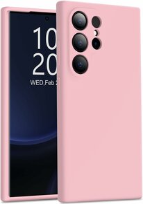 Samsung S24 Ultra - Liquid Back Cover - Zalm Roze