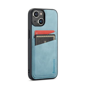 iPhone 14 Pro - Back Cover met Kaarthouder - Aqua Blue