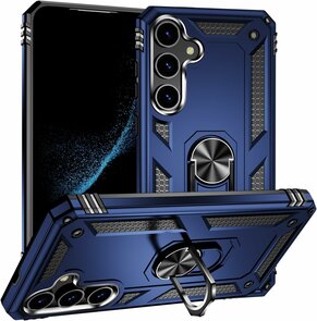 Samsung S24 Blauw - Armor met Kickstand Ring