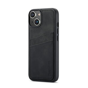 iPhone 15 Plus - Back Cover met Kaarthouder - Charcoal Gray