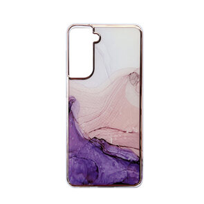 Samsung S24 - Marmer Back Cover - Paars
