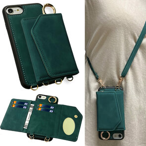 iPhone SE (2022 / 2020) - 7 &amp; 8 Emerald Green - Magsafe 2 in 1 met Koord