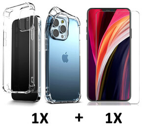 iPhone 15 Pro - Extra Stevig Anti Shock &amp; Glas - Transparant