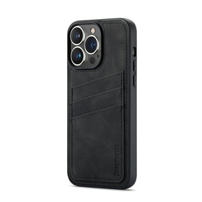 iPhone 15 Pro - Back Cover met Kaarthouder - Charcoal Gray