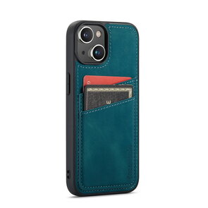 iPhone 14 Plus - Back Cover met Kaarthouder - Emerald Green