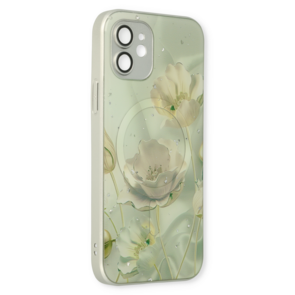 iPhone 12 Groen - MagSafe TPU Marmer