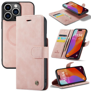 iPhone 15 Plus Pale Pink - 2 in 1 MagSafe Book Case