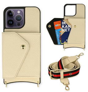 iPhone 14 Pro Wit - Back Cover met Band
