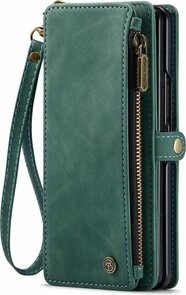 Samsung Z Fold 3 Olive Green - Book Case met Rits