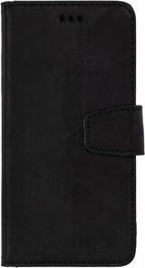iPhone X &amp; XS Zwart - Lederen Book Case