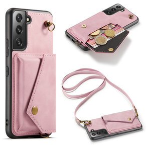 Samsung S22 Plus Pale Pink - Back Cover met Koord