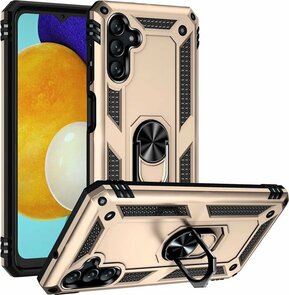 Samsung M23 Goud &amp; 2X Glas - Armor met Kickstand Ring