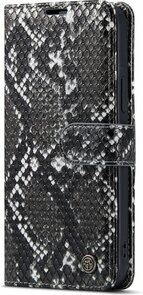 iPhone 11 Zwart - Slangen Book Case