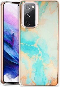 Samsung S20 FE - Marmer Back Cover - Aqua