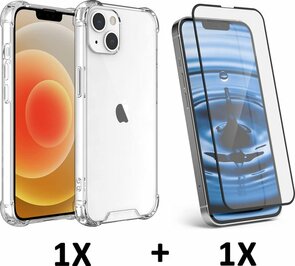 iPhone 14 - Anti Shock &amp; Full Glas - Transparant