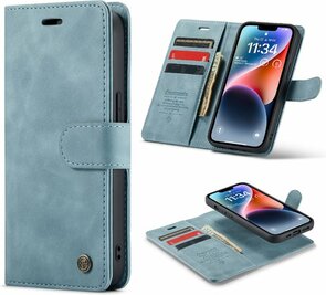 iPhone 14 Plus Aqua Blue - 2 in 1 Book Case