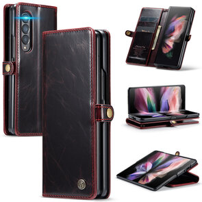 Samsung Z Fold 4 Rustiek Crimson Red - Book Case