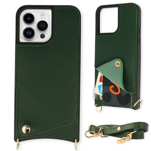 iPhone 11 Pro Max Groen - Back Cover met Bandje