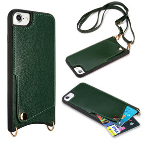 iPhone SE (2022 / 2020) - iPhone 7 &amp; 8 Groen - Back Cover met Bandje