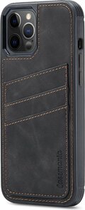 iPhone 13 Pro Max - Back Cover met Kaarthouder - Charcoal Gray