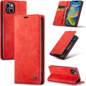iPhone 14 Plus Crimson Red - Book Case