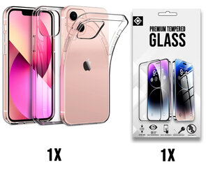 iPhone 15 - Back Cover &amp; Glas - Transparant