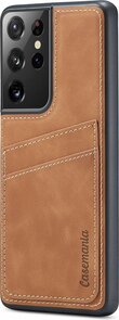 Samsung S21 Ultra - Back Cover met Kaarthouder - Sienna Brown