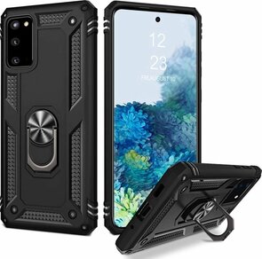 Samsung S20 - Armor met Kickstand Ring - Zwart