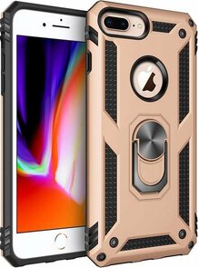 iPhone 7 Plus &amp; 8 Plus - Armor met Kickstand Ring - Goud