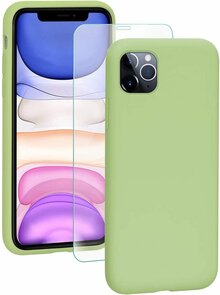 iPhone 11 Pro Max - Back Cover &amp; Glas - Licht Groen
