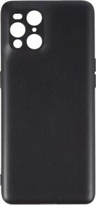 Find X3 Pro - Siliconen Back Cover - Zwart