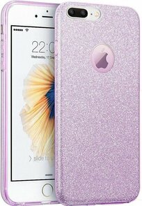 iPhone 7 Plus &amp; 8 Plus - Glitter Back Cover - Paars