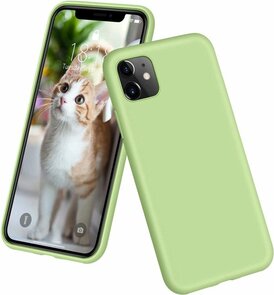 iPhone 11 - Back Cover &amp; Glas - Licht Groen