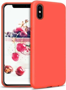 iPhone X &amp; XS - Siliconen Back Cover - Rood